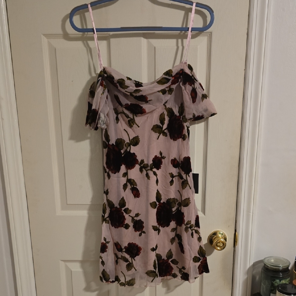 Lulu's Elegant Cream Dress